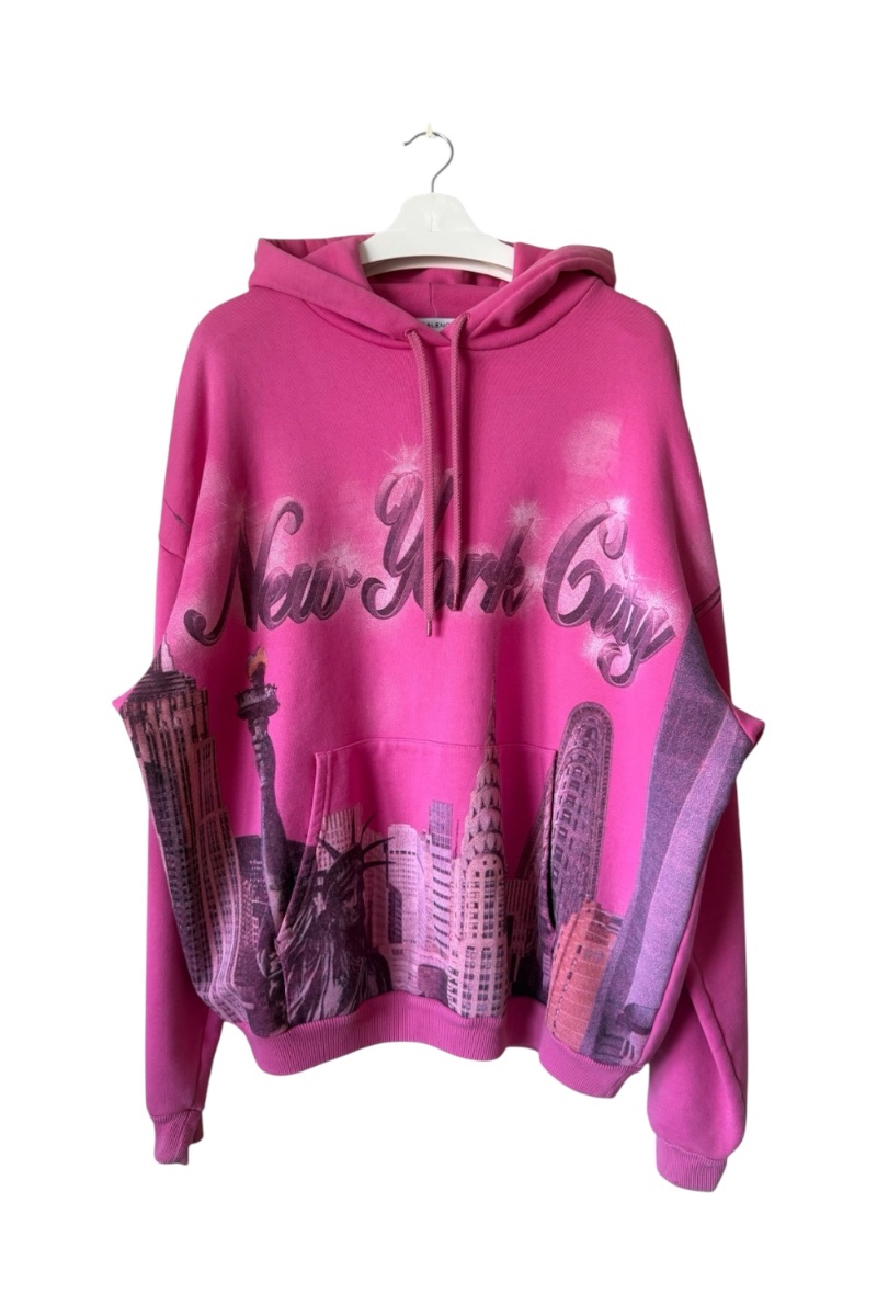BALENCIAGA (SS17) NEW YORK CITY AIRBRUSH HOODIE