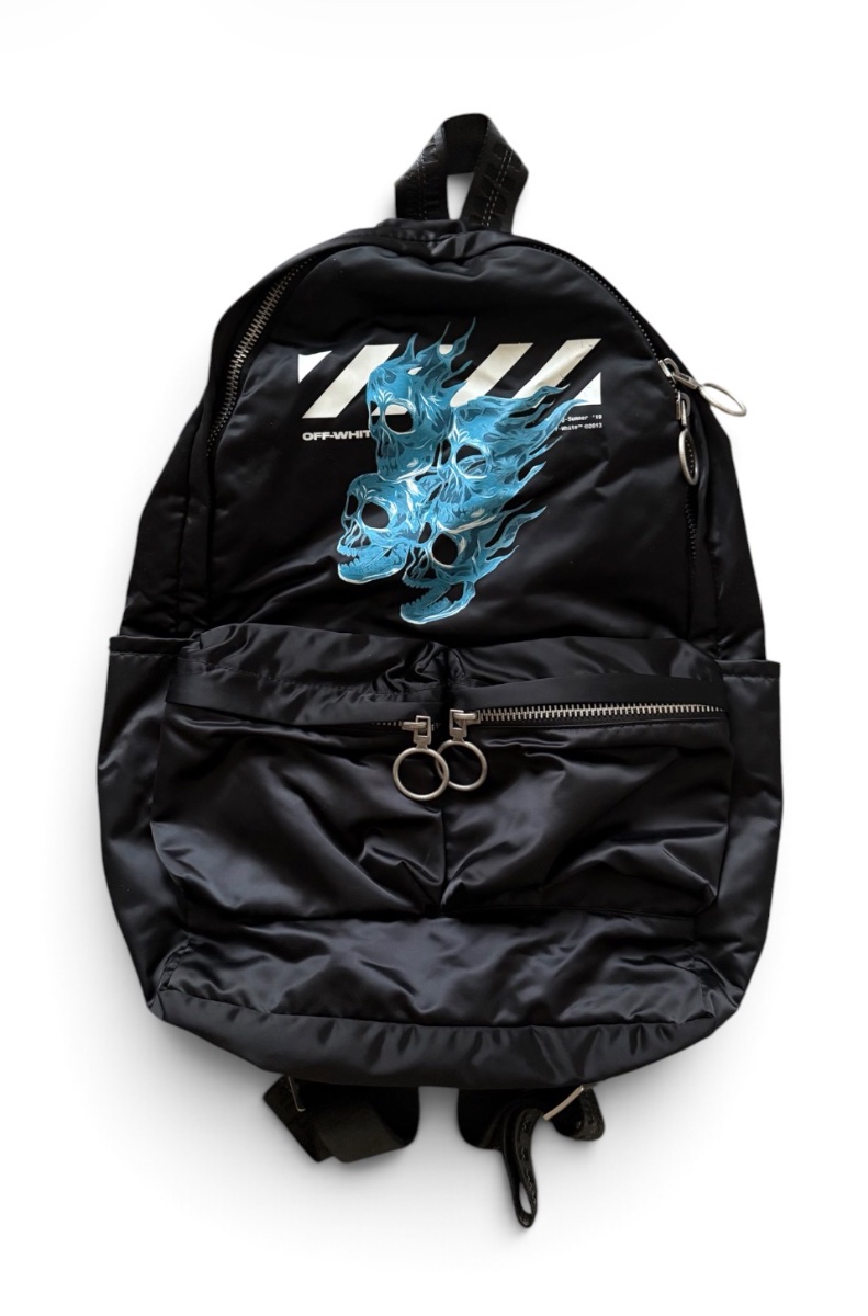 OFF-WHITE SKULLS PRINT BACKPACM