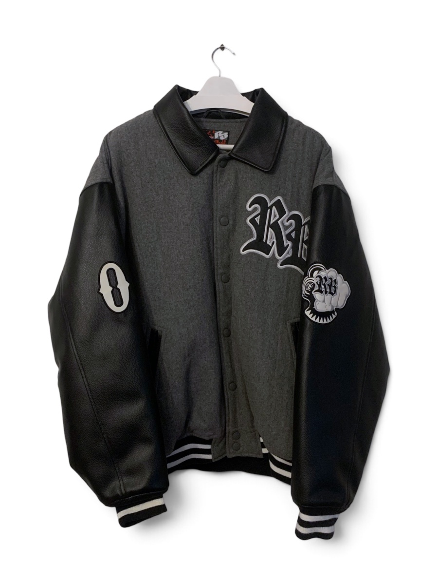 RAW BLUE VARSITY JACKET