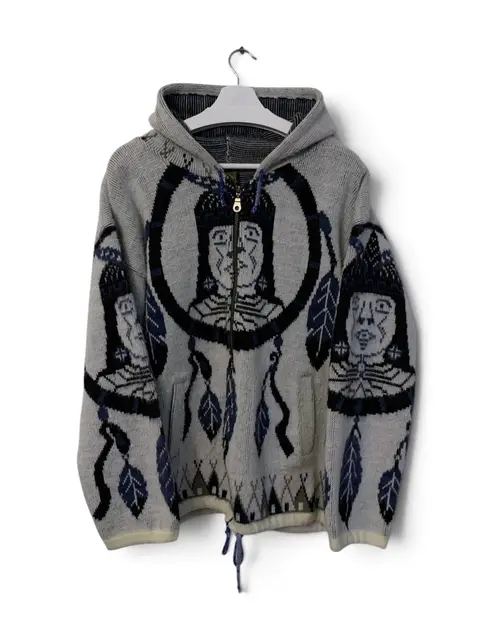 VINTAGE KNIT ZIP UP